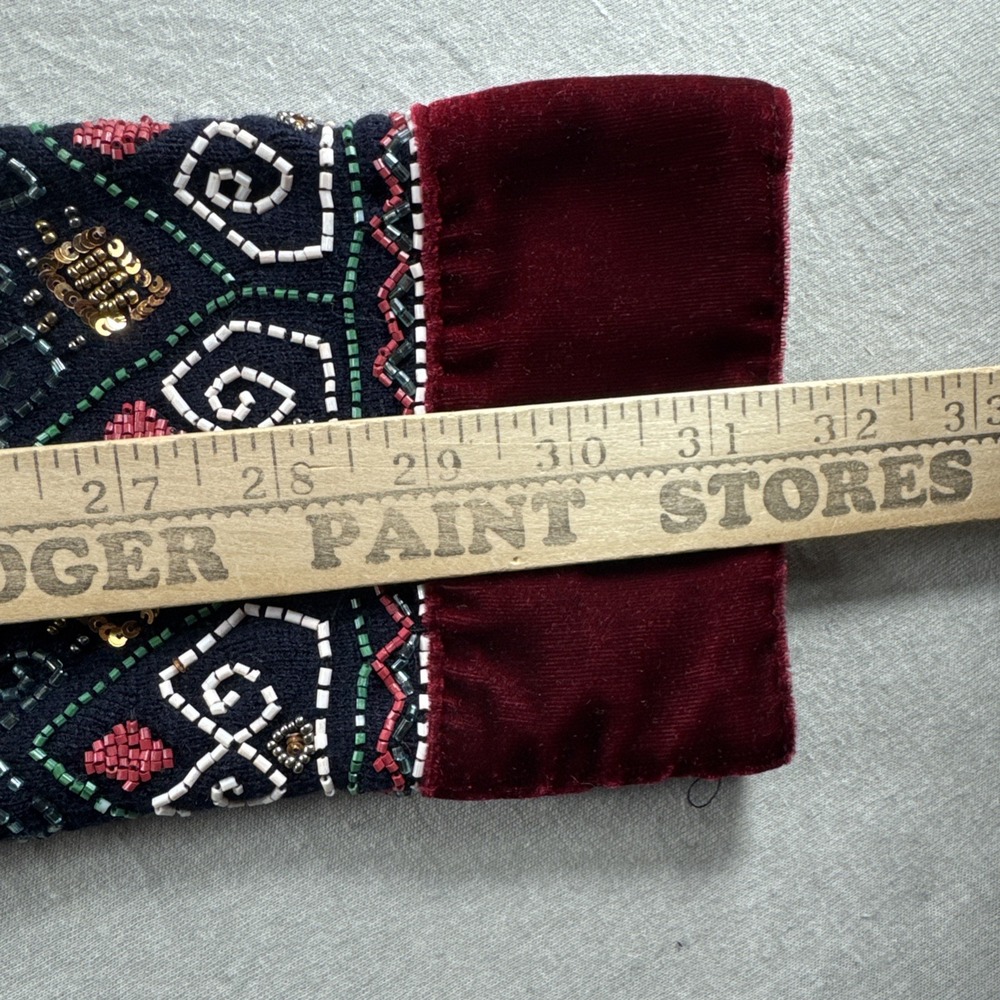 Soft Surroundings Tapestry Tunic Cardigan Women L Hooded Beaded Embroidered Open - Picture 5 of 7